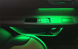 捷豹XF加64色装氛围灯，有了氛围灯，从此开车不在孤独！